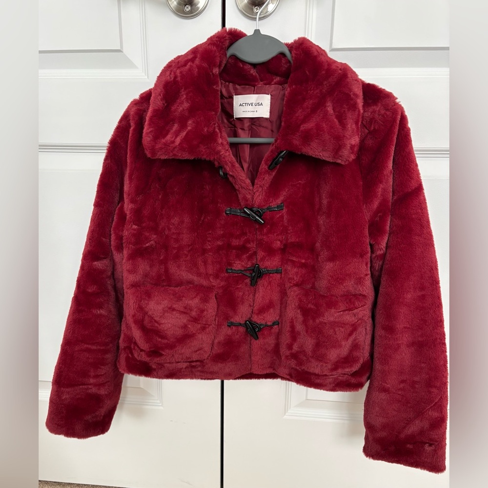 Faux Fur Cropped Jacket